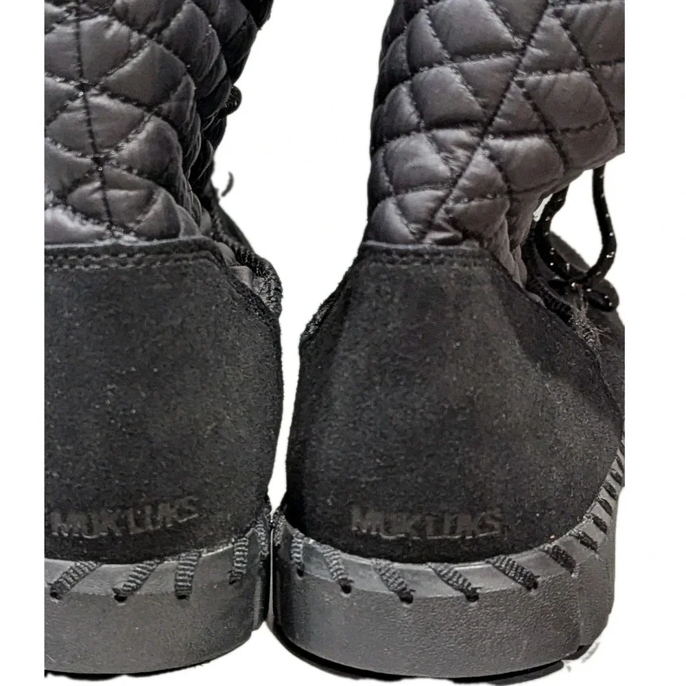Muk Luks Women's‎ Flexi Bridgehampton Black Suede Boots Shoes Winter Size 7